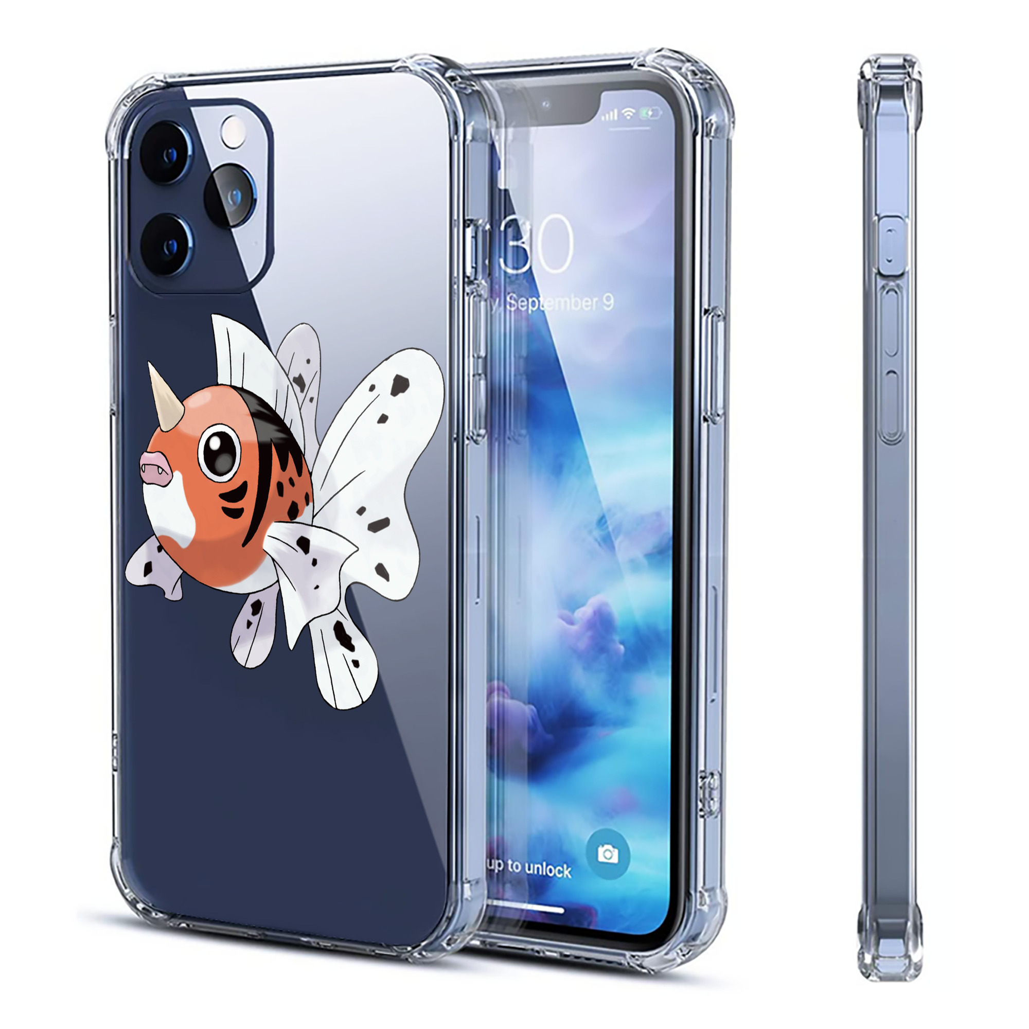 （画像用） ポケットモンスター Pokémon 【iPhone 12シリーズ対応】透明スマホケース（クリアソフトケース）